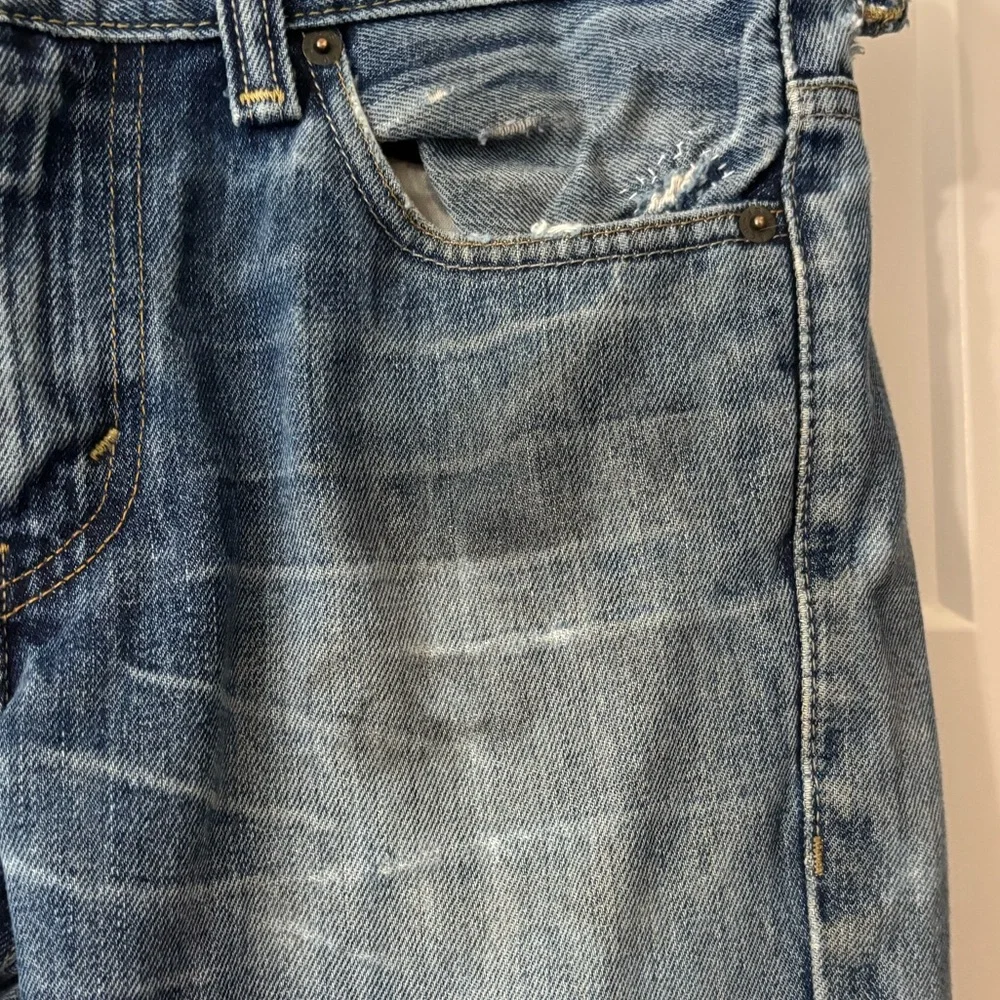 Levi's 511 Men's Blue‎ Distressed Hand patched/stitched  slim Jeans size 30/30